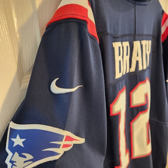 New England Patriots Tom Brady jersey color rush men's large - Picture 5 of 6